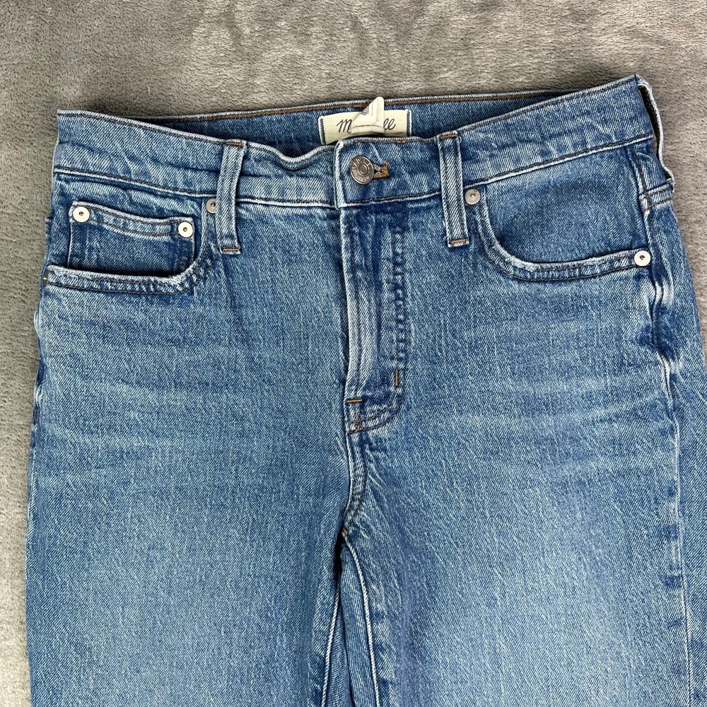 Madewell Jeans Womens 26 Blue Perfect Vintage Jean Straight‎ Leg Medium Wash - Picture 5 of 15